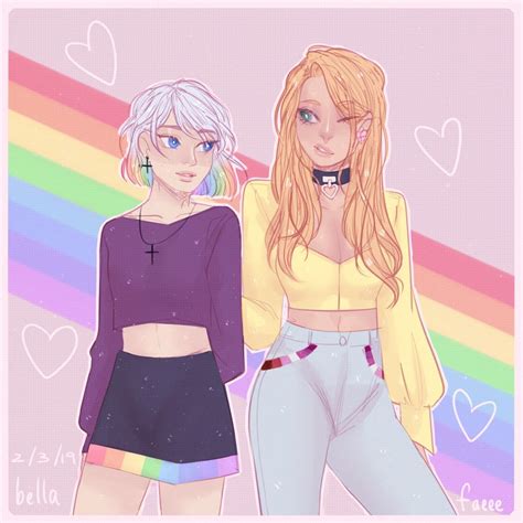 lesbian couple drawing|Lgbtq Couple Drawing Images .